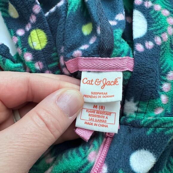 Old Navy Buffalo Check Hooded Micro Fleece Union Suit - L - Picture 2 of 6